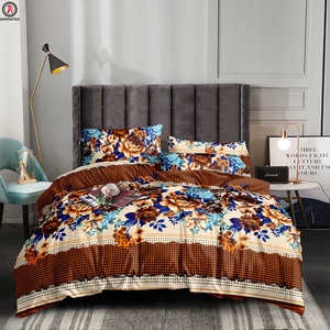 Ensemble de literie 3 pièces en polyester 100% pour <span class=keywords><strong>lit</strong></span> king size et queen size, lavable, résistant au rétrécissement, convient à tous les lits standard africains - Product Image 2