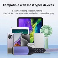 Câble de charge USB 3.0 Type-C 6A 120W à charge ultra-rapide avec gaine TPE, fabricant de logos personnalisés