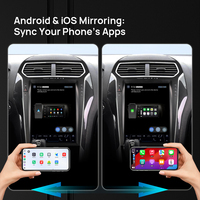 Reproductor de Android 14 para Auto, Estilo Tesla, para Ford Explorer 2011-2019, Radio Vertical, Estéreo, WIFI, BT, FM, AM, Reproductor Multimedia, Carplay