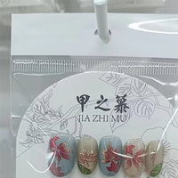 JIAZHIMU En gros Faux ongles artificiels faits main, formes ovale, carrée, cercueil et amande, faciles à poser pour la beauté