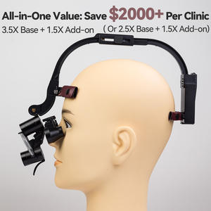 Elektrisch Verwisselbaar 2,5x 3,5x Draadloze Hoofdband Tandartsloepen Hoge Intensiteit Licht Helder Zicht Ttl Ergo Hoofd Gemonteerd - Product Image 5