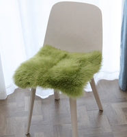 Expédition rapide, coussin en fourrure de mouton australien écologique personnalisé, tapis en fourrure longue, coussin en fourrure moderne, durable et moelleux