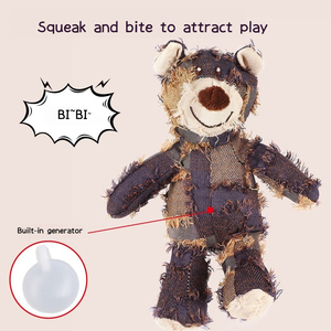 Jouets à mâcher pour chiens en peluche de coton de haute qualité, mignons, confortables et sûrs, vente en gros - Product Image 3
