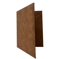 Personnalisez votre porte-menu en cuir PU de format lettre avec 12 couleurs, couverture rembourrée pour menu de restaurant, porte-certificat