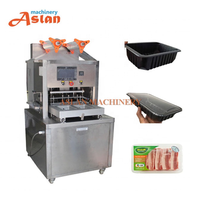 Вакуумный одноразовый Упаковщик лотков для карт/упаковочная машина для пластиковых контейнеров/вакуумная упаковочная машина для чашек с модифицированной атмосферой