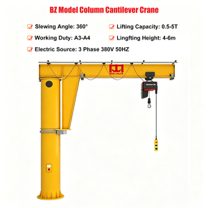 Grue à flèche articulée sur colonne de type <span class=keywords><strong>BZ</strong></span>, montée au sol, capacité 250 kg, 500 kg, 1 tonne, <span class=keywords><strong>2</strong></span> tonnes, 5 tonnes, machine de levage à flèche cantilever - Product Image 2