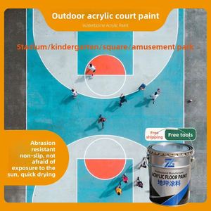 Water-Based Acrylic Coating & Paint for Outdoor Floors Waterproof Wear-Resistant Anti-Slip for Courts & Houses - Product Image 4