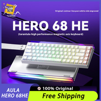 AULA Hero 68HE clavier magnétique lumière rvb USB-C échange à chaud Esports 8K ordinateur portable de jeu clavier mécanique accessoires à faible retard
