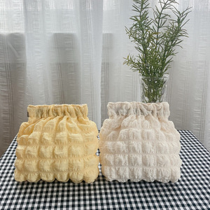 Japanese and Korean minimalist <b>makeup</b> bag, Instagram style, lipstick, hand cream, cosmetics storage bag, portable drawstring - Product Image 2