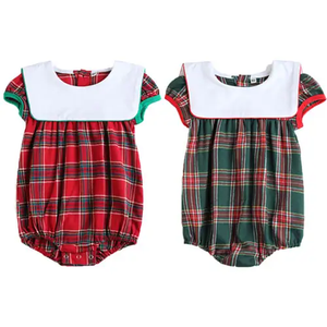 Vêtements <span class=keywords><strong>de</strong></span> Noël pour nouveau-nés, Robe <span class=keywords><strong>de</strong></span> pyjama pour petite fille avec col à revers et monogramme, Combinaison bulle pour bébé fille, Robe <span class=keywords><strong>de</strong></span> <span class=keywords><strong>nuit</strong></span> en flanelle pour enfants - Product Image 5