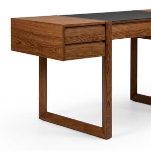 Trendy Tiny Space Friendly Whole Solid Wood Writing Station Smooth Compact Tabletop Laptop Stand with Built In Small Storage - Product Image 6
