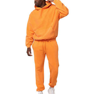 Ensemble de survêtement pour homme en coton 100% écologique de qualité supérieure, à carreaux, doublure en maille, taille élastique, jogging et sweat-shirt - Product Image 5