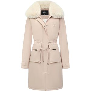 Parka d'hiver longue imperméable pour femme Moerdeng, manteau matelassé épais et chaud, style utilitaire à manches longues - Product Image 1