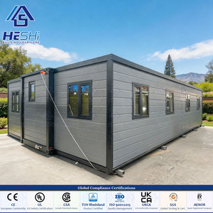 บ้านคอนเทนเนอร์สำเร็จรูปขนาด 30 ฟุต ขยายได้ ผิวเหล็ก PPGI หนา 0.5 มม. 2 ห้องนอน 1 ห้องน้ำ บ้านเคลื่อนที่พับได้ทันสมัย ชุบสังกะสี - Product Image 1