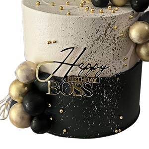 ECCOBELLA Adornos <span class=keywords><strong>de</strong></span> <span class=keywords><strong>Pastel</strong></span> <span class=keywords><strong>de</strong></span> Cumpleaños Reutilizables y Ecológicos <span class=keywords><strong>de</strong></span> Acrílico con la Frase 'Happy Birthday Boss' <span class=keywords><strong>para</strong></span> <span class=keywords><strong>Decoración</strong></span> <span class=keywords><strong>de</strong></span> Pasteles <span class=keywords><strong>de</strong></span> Cumpleaños <span class=keywords><strong>para</strong></span> Hombres - Product Image 5