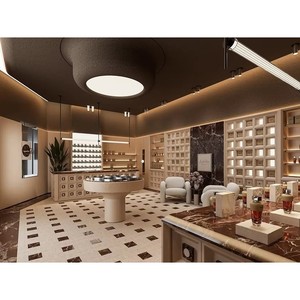 Cosmetic Perfume Skincare Shop Interior Design Full Room Customization glass display cabinet Makeup Store decoration Renovation - Product Image 1