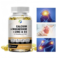 Ausreson OEM Gélules Végétaliennes de Calcium, Vitamine D3 K2 MK7 pour la Santé Articulaire et Immunitaire – Complément de Calcium, Magnésium, Zinc et Vitamine D3