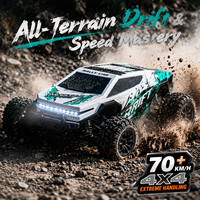 Voiture RC 4x4 haute vitesse 1:18 2,4 GHz, buggy tout-terrain télécommandé entièrement proportionnel avec barre anti-basculement, câble USB YH18003 PRO 80m
