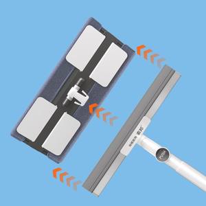 Sobam Telescopic <b>Window</b> Cleaner Aluminum <b>Pole</b> 2 In 1 With Mops For Glass <b>Cleaning</b> - Product Image 3