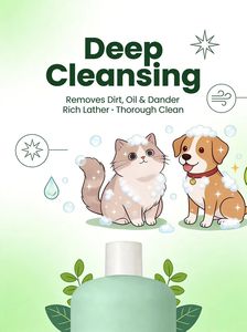 Nettoyant Corporel Désodorisant aux Acides Aminés pour Chiens et Chats – Soin Hypoallergénique Doux pour la Peau des Animaux, <span class=keywords><strong>Anti</strong></span>-Acariens, Barrière Protectrice, Fraîcheur et Hydratation Apaisante - Product Image 3