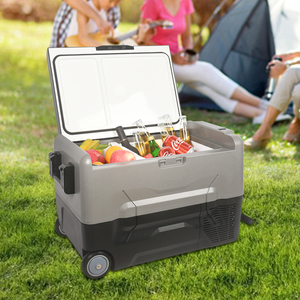 <span class=keywords><strong>Glacière</strong></span> <span class=keywords><strong>électrique</strong></span> portable 12/24V 45L en plastique avec compresseur, réfrigérateur et congélateur pour la maison et la <span class=keywords><strong>voiture</strong></span> - Product Image 1