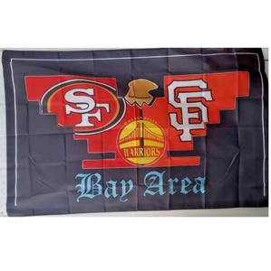 คุณภาพสูง32 teams อเมริกันฟุตบอลป้ายกลางแจ้งในร่ม3X5ฟุตธง49ers ซานฟรานซิสโก2 grommets ได้รับการออกแบบเม็กซิโก - Product Image 5