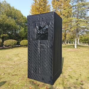 Sauna Portátil con Vaporizador y Bañera para Uso Diario, Interior y Exterior, Ligera y Fácil de Instalar, 2.6x2.6x5.9 pies, Precio de Fábrica - Product Image 1