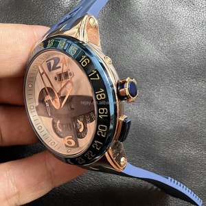 Montre homme Ulysses à mouvement mécanique automatique, bracelet en silicone, lumineuse, étanche - Product Image 2