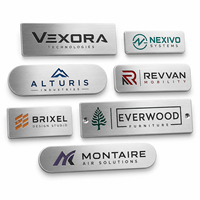 Plaque métallique autocollante rectangulaire ou carrée avec logo époxy pour vêtements, chaussures, sacs à main – Plaque émaillée personnalisée, fourniture directe usine