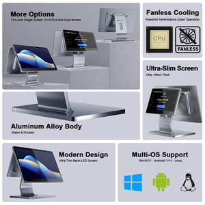 Modernes All-in-One-Kassensystem mit 15,6-Zoll-Touchscreen, Windows-kompatibel, für Cafés, POS-Gerät - Product Image 4
