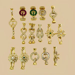 ชุดตะขอเพทายสีทอง18K ตะขอเกี่ยวเครื่องประดับแบบ DIY อุปกรณ์เสริมหลากหลายสไตล์ขายส่ง - Product Image 1