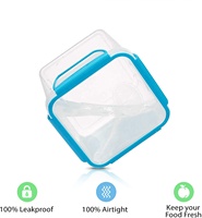Stockage des aliments 6 pièces 44 onces Transparent marchandises sèches fournitures farine sucre pâtes riz garde-manger cuisine hermétique boîte de rangement conteneur