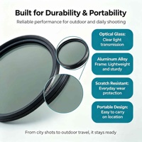 Filtre CPL en verre optique et aluminium ultra-mince personnalisé OEM 37-95 mm avec revêtement imperméable pour appareil photo