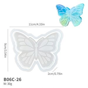 Butterfly <b>Silicone</b> Baking Mold, Wing Shaped Mousse Cake Decorating <b>Tool</b> for Chocolate & Rock Candy Making - Product Image 2