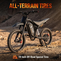En stock, moto électrique tout-terrain 3000W, vitesse maximale de 75 km/h, moto électrique tout-terrain pour adultes, 60V 32Ah, suspension intégrale, E-Moto