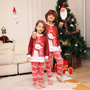 Ensembles de pyjamas de Noël pour la famille assortis en gros Chemise à manches longues Pantalon Jammies Vêtements de nuit Papa <span class=keywords><strong>Maman</strong></span> Enfant Bébé Tenues - Product Image 4