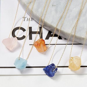 Collana di gioielli in pietra di tigre naturale abbinata a catena riempita d'oro, non sbiadisce, non ha paura dell'inquinamento collana impermeabile - Product Image 2