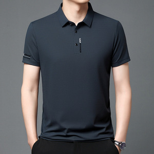 BOTTCOOLA 180 GSM nouveau Style de mode solide à manches courtes respirant vêtements d'affaires décontracté Anti-rides mâle personnalisé Polo <span class=keywords><strong>t</strong></span>-shirt - Product Image 6