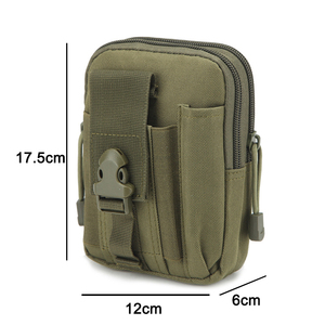 Bolsa Táctica Molle de Viaje Suave al Tacto para Avión, Mini <span class=keywords><strong>Riñonera</strong></span>, Bolsa de Pierna, Bolsa de Almacenamiento para Exteriores - Product Image 4
