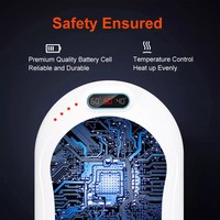 Chauffe-mains 2-en-1 en alliage d'aluminium avec batterie externe 10000 mAh, sortie Type-C, recharge Micro USB, chargeur portable d'urgence pour l'hiver
