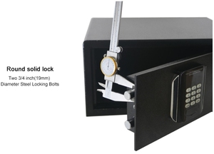 14인치 노트북 크기 호텔 객실 금고 전자 안전 금고 디지털 비밀번호 보안 두 개의 열쇠 스마트 오피스 호텔 금고 - Product Image 4