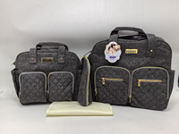Deellt Factory Wholesale Latest Model 4 Pieces Product Baby Diaper Bags for Baby Bottle Warmer Women's Handbags Mommy Bag