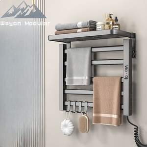 Sèche-serviettes électrique intelligent Wayon avec minuterie, chauffe-serviettes mural pour salle de bain, hôtel, maison - Product Image 1