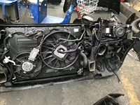 Kit de pare-chocs avant, calandre, réservoir d'eau, phares, ventilateur de refroidissement, ensemble de remplacement automobile pour Volkswagen Touareg 2006-2010