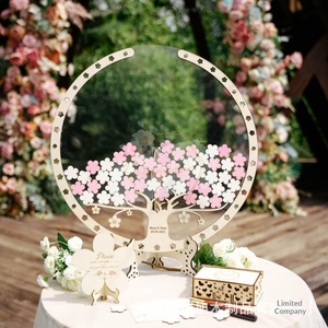 <span class=keywords><strong>Arbre</strong></span> de <span class=keywords><strong>mariage</strong></span> en bois de cerisier, table d'inscription créative, boîte <span class=keywords><strong>à</strong></span> messages pour signature, <span class=keywords><strong>arbre</strong></span> <span class=keywords><strong>à</strong></span> <span class=keywords><strong>empreintes</strong></span> digitales, simplicité moderne - Product Image 4