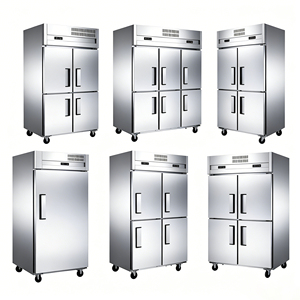<span class=keywords><strong>Réfrigérateur</strong></span> vertical à double zone avec contrôle de température séparé pour la conservation des aliments frais et congelés - Product Image 2