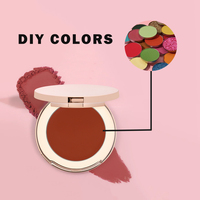 Lilywild DIY Blush Palette Vegan Private Label Loose Pigmented Make Up Grey Glitter Powder Blush
