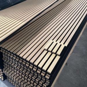 <span class=keywords><strong>Panneau</strong></span> <span class=keywords><strong>acoustique</strong></span> en bois écologique avec franges en polyester, design moderne, 1.0 NRC, pour hôpital, école, hôtel - Product Image 4