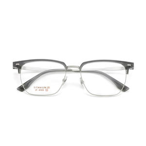 Monture de lunettes rectangulaire pour homme en titane pur, monture complète légère Danyang 6069 - Product Image 4