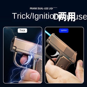 Pistola de Juguete Miniatura con Descarga Eléctrica, Diseño Inflable Resistente al Viento, Recargable con Combustible de Butano y Portátil - Product Image 5